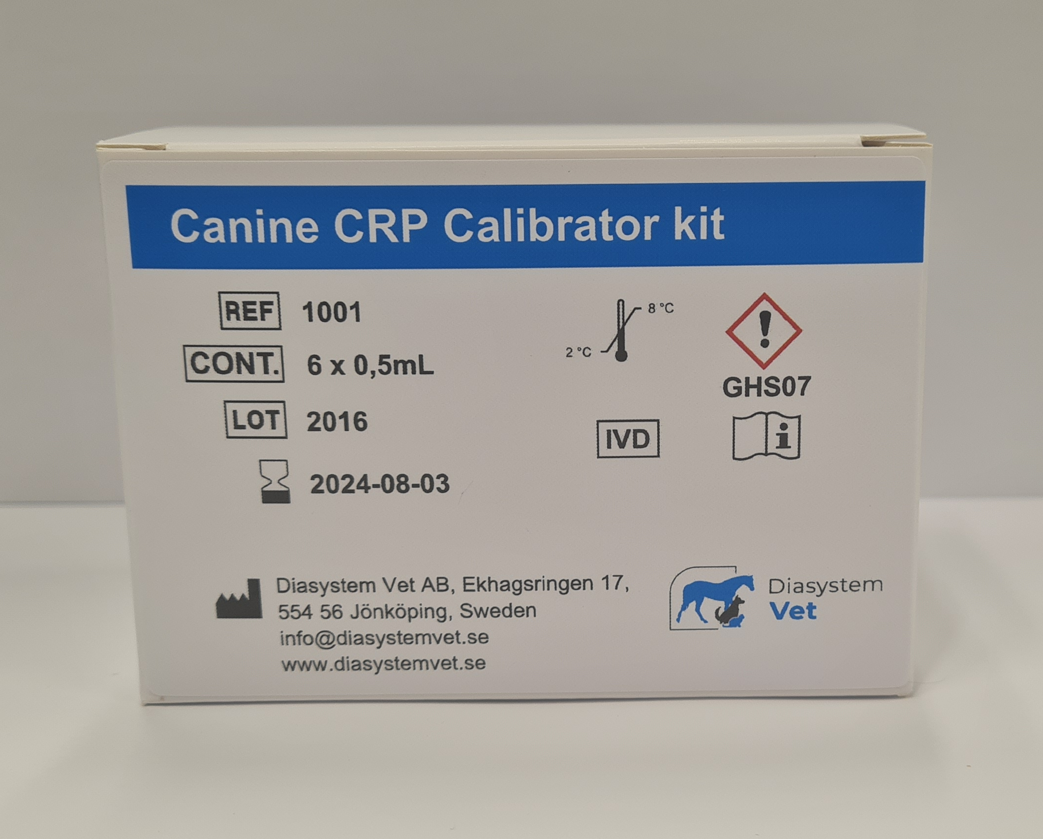 Diasystem Vet Canine CRP Calibrator kit